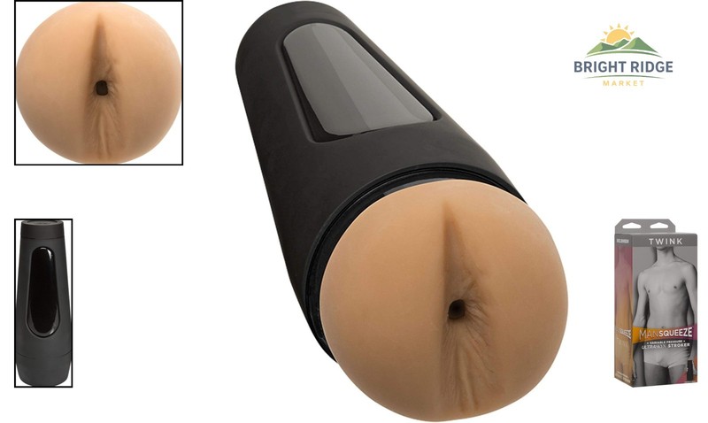 Discreet Male Masturbator with Squeeze Plate for Adjustable Pressure Control gallery
