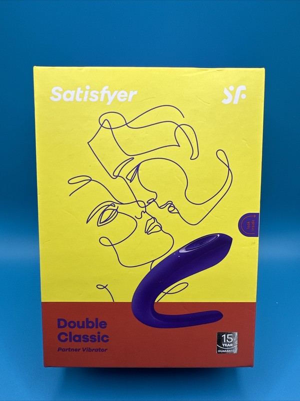 Satisfyer Double Classic Partner Vibrator Purple – Couples Sex Toy