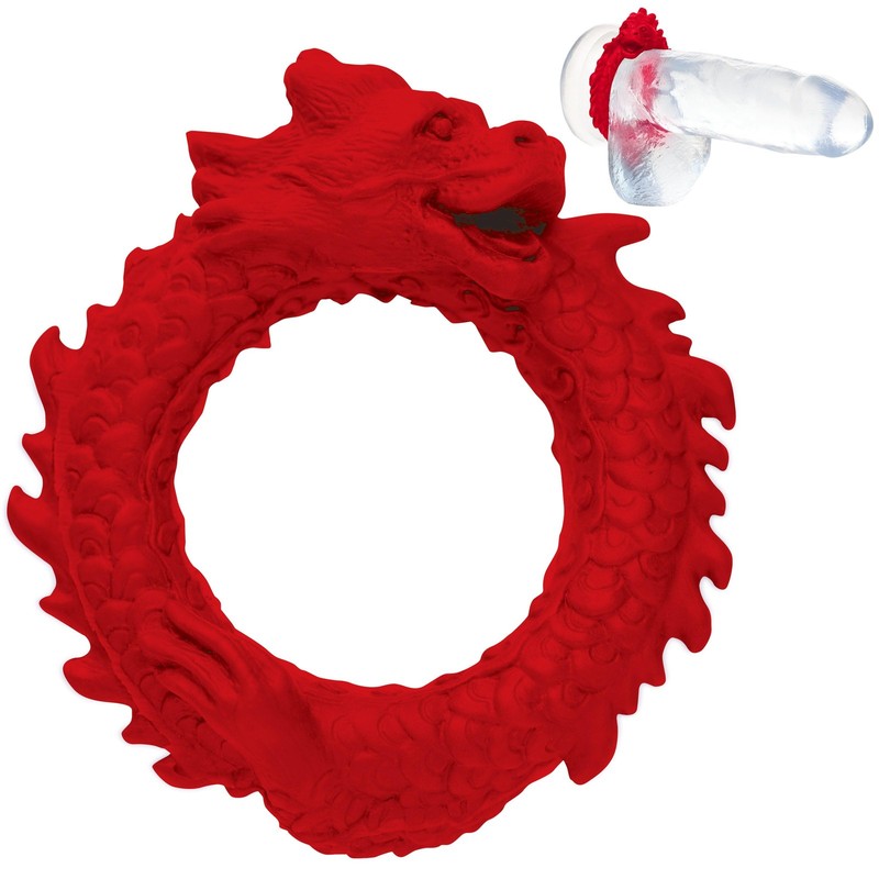 CREATURE COCKS Rise of The Dragon Silicone Cock Ring for Men and Couples.