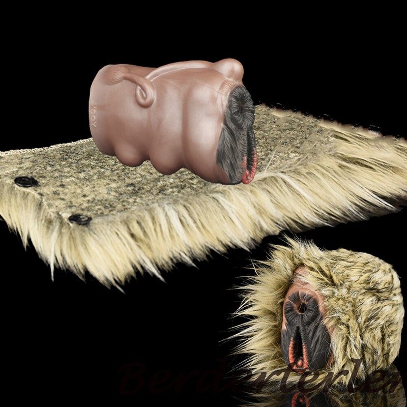 Pocket Pussy Male Masturbators with Fur Lifelike Silicone Masturbators Sex Toys
