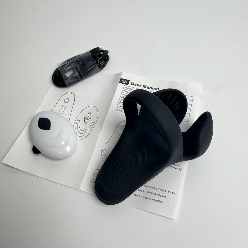 Male Silicone Penis Lock Ring Scrotum Ball Stimulate With Remote Contral gallery