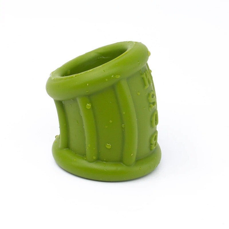 Green Soft Stretchy Silicone Beef Ball Stretcher Snug Ring Male Penis Enhancer gallery