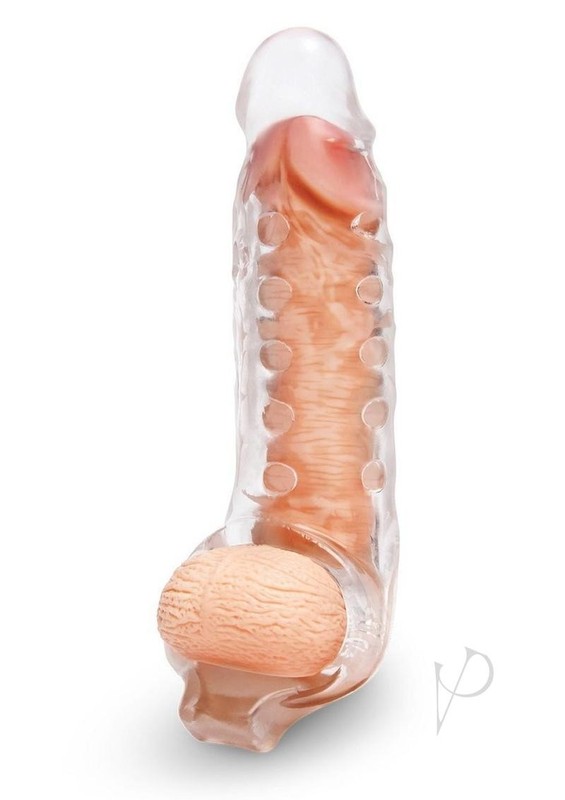 Size Up Studded Clear View Penis Extender with Ball Loop 1in gallery