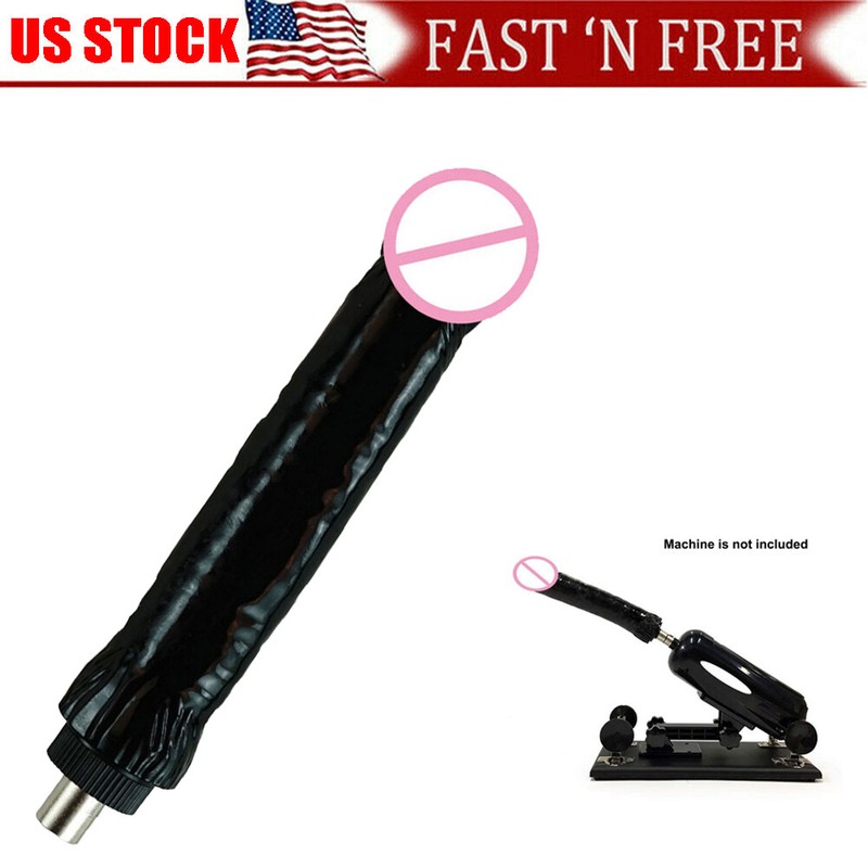 NEW SEX MACHINE 10 Inch BBC Dildo Attachment For Women AUTO Masturbator BLACK~