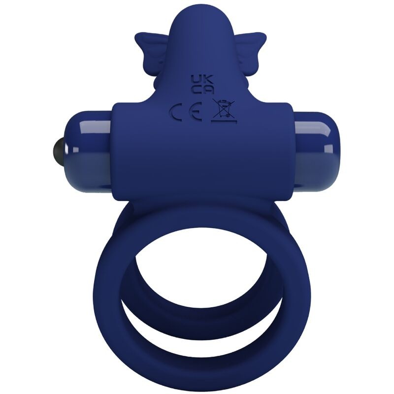 Pretty Love Jamele - Blue Butterfly Vibrating Phallic Double Ring gallery