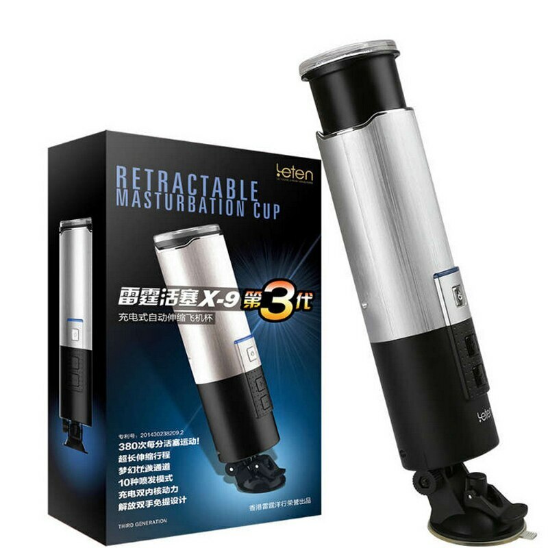 LETEN Piston 0-380/minute Super Fast Retractable Fully Automatic Masturbator Cup