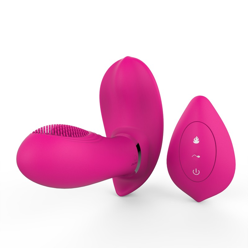 Vibrador de calefacción portátil con control remoto inalámbrico, punto G y clíto