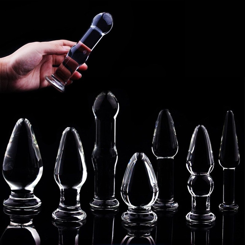 Glass Crystal Anal Plug Crystal Dilido G-spot Pleasure Butt Plug Stimulator Sex