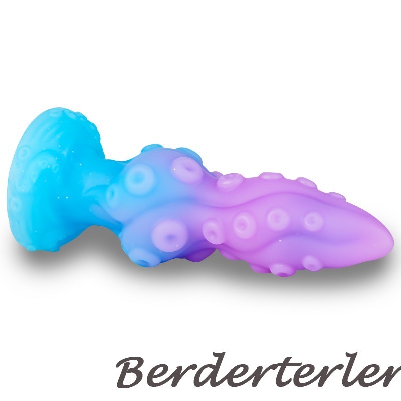Blue Purple Silicone Dildo Anal Plug Masturbator Butt Plug Female Anal Sex Toys gallery