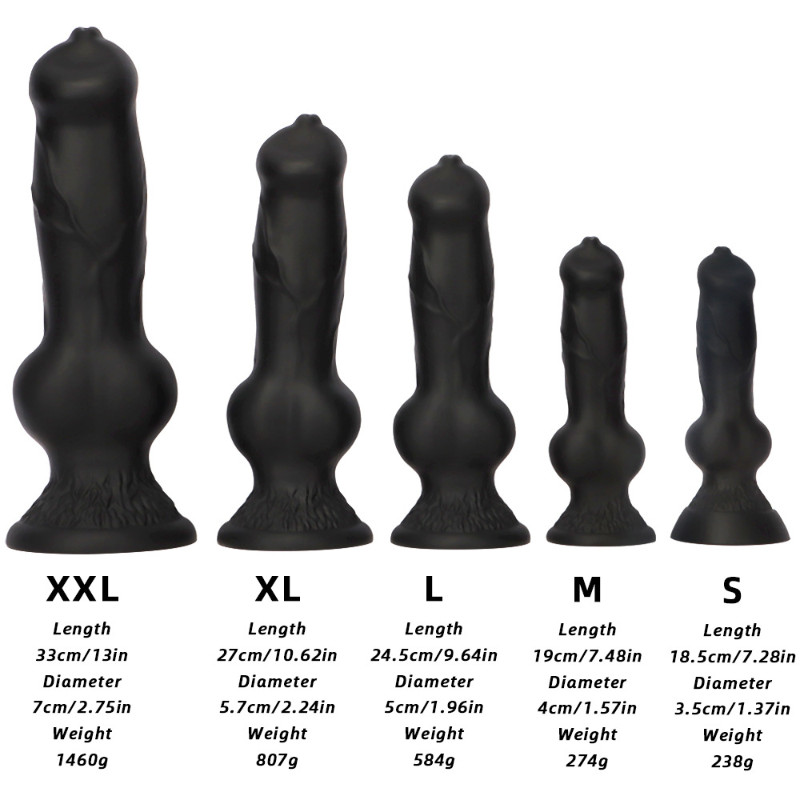 Black XXL Realistic Huge Knot Dildo Thick Penis Large Dildos Anal Plug Sex Toys gallery