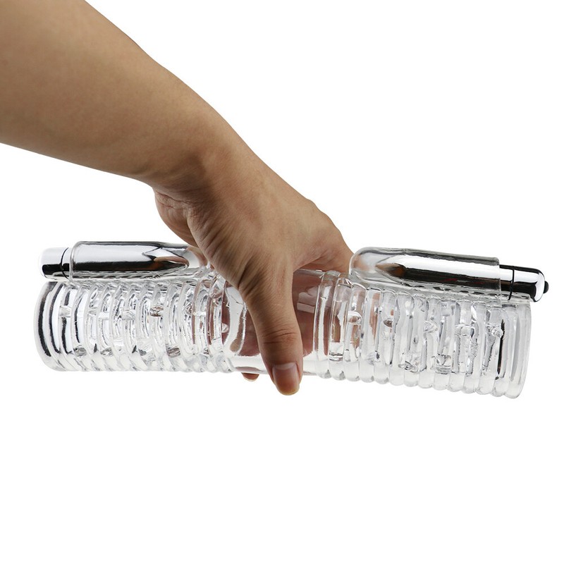 Clear Male Vacuum Massage Cup Stroker Male Enlarger Enhancer Toys for Men Gay US
