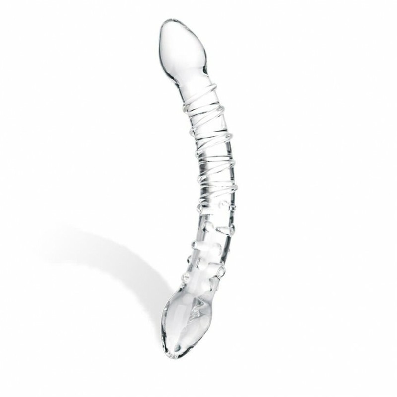 DOUBLE TROUBLE GLASS DILDO