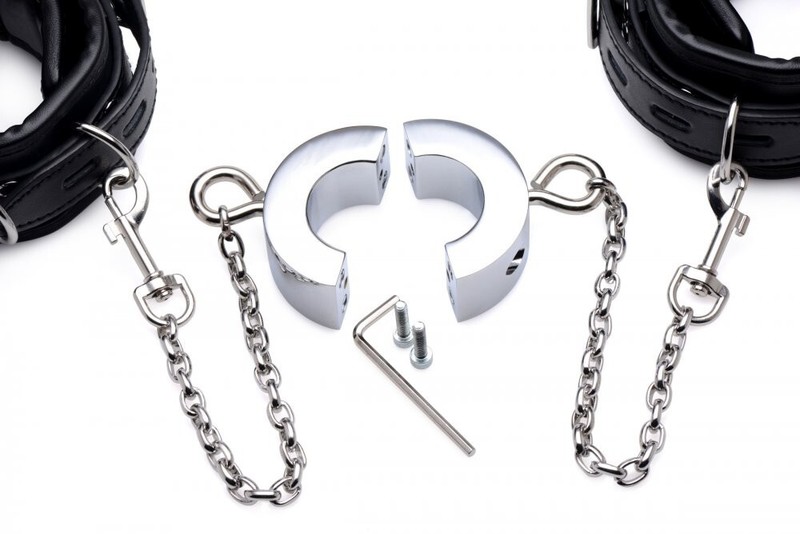 Ball-Stretcher-Humbler BDSM Ankle Cuffs Restraints Bondage for Men B D S M toys gallery
