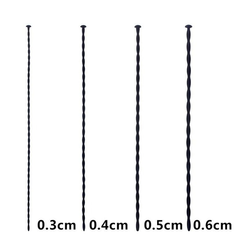4/8PCS Male Silicone Dick Trainer Penis Plug Urethral Stretcher Dilator Enhancer