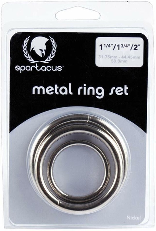 3pc Metal Cock Ring Set- With Large Sizes Cockring