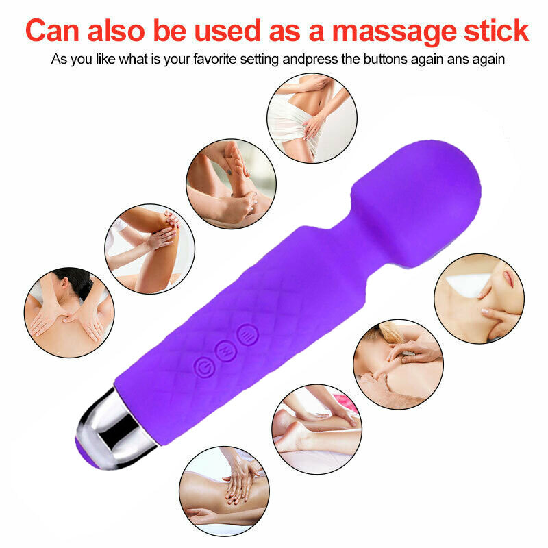 Multispeed Handheld Massager Vibrating Massage Full Body Cordless Therapy Motor gallery