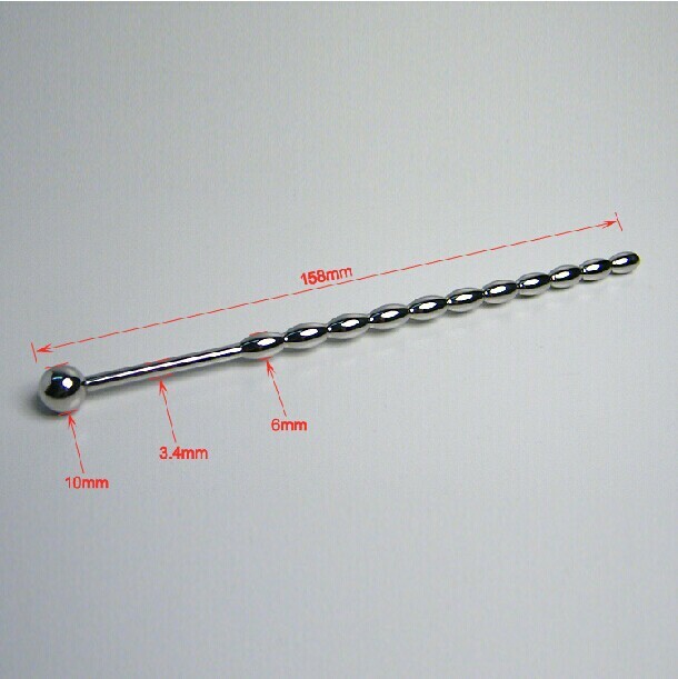 Stainless Steel Stretcher Urethra Sounding Rod Penis Plug Beads Dilator Men Male