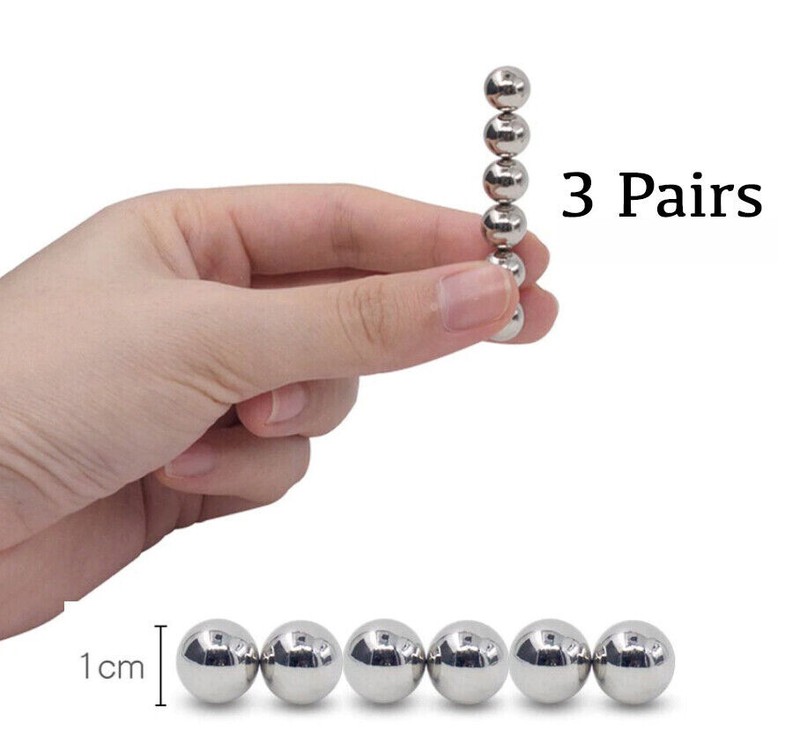 Juguete Sexual Sexo De Orbes Magnético Para Clítoris Tetas Senos Pezones 3 Pares gallery