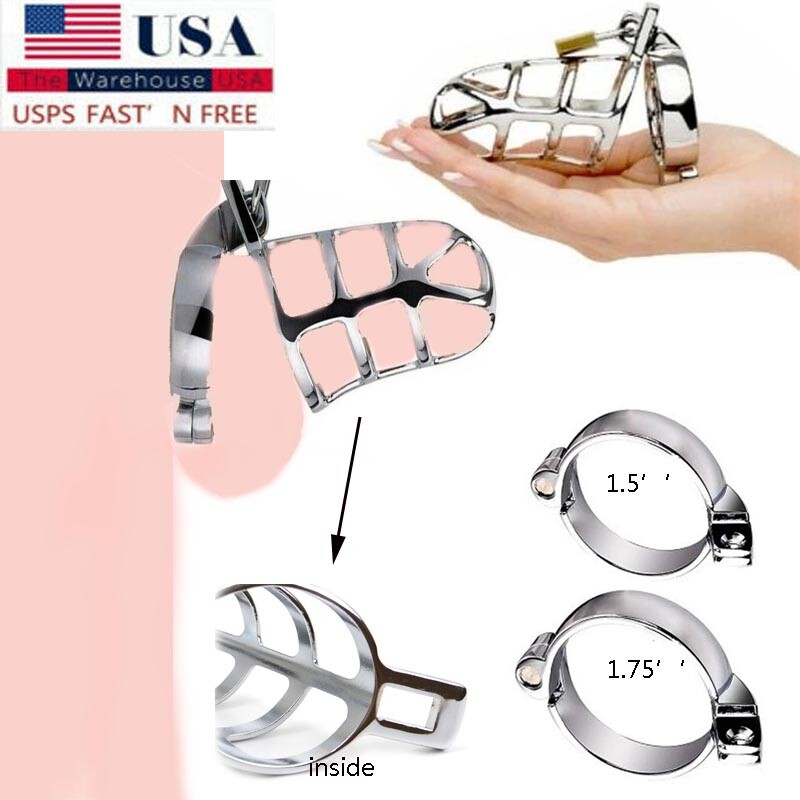 Male Chasity Cock Cage Men Locking Belt Bondage Cock Device Restraints Sex Toys