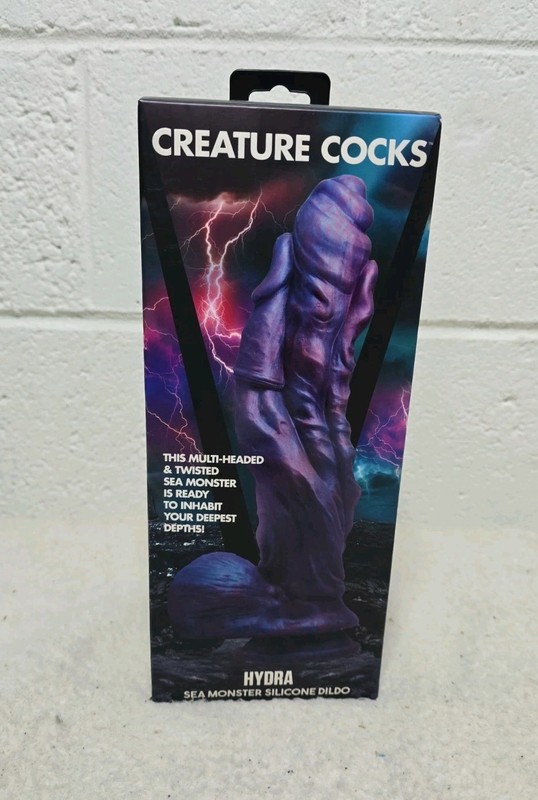 CREATURE COCKS Hydra Sea Monster Silicone Dildo New In Sealed Box 10&Prime;