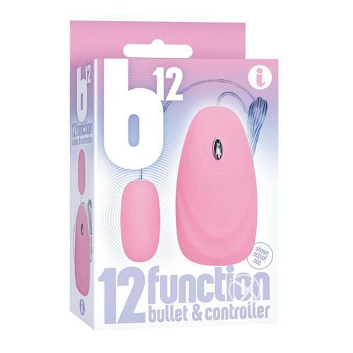 The 9's B12 Bullet 12 Function Bullet & Remote Pink