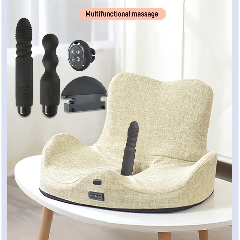 Sex Saddle with 3 PCS Vibrator Sex Sofa Chair Dildo for Vagina Anal Stimulation