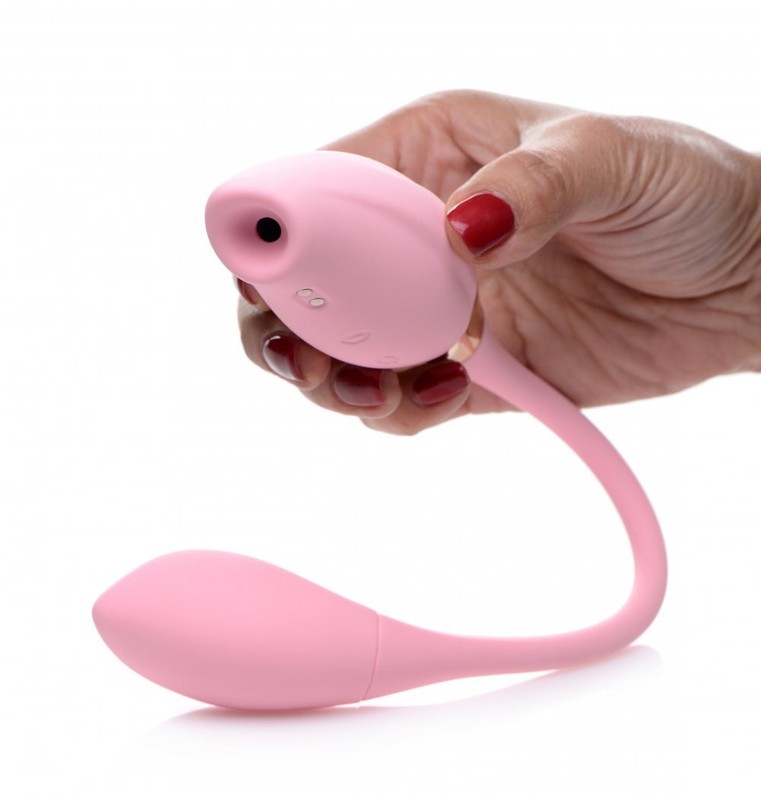 Inme Shegasm 8x Tandem Plus Rechargeable Suction Clitoral Stimulator and Egg