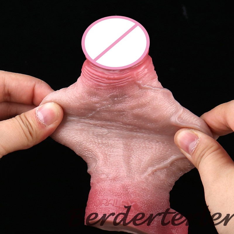 Real Veins Head Penis Sleeve For Men Dick Enlargement Silicone Reusable Condom gallery