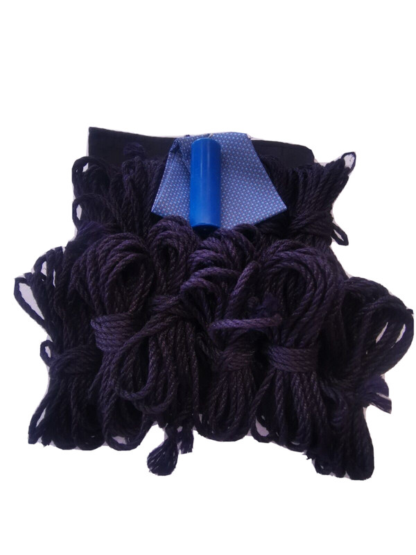 Set shibari jute rope 12*26 ft BDSM Bondage deep blue Blindfold wax restraint gallery