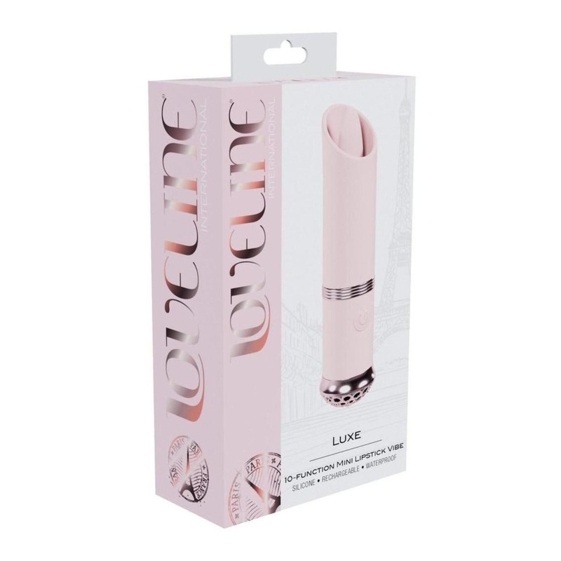 Loveline Luxe 10 Function Mini Lipstick Rechargeable Silicone Vibrator