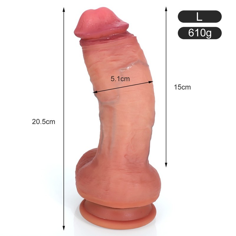 Super Real Skin Penis Realistic Dildo Soft Flexible Huge Dick with Suction Cup