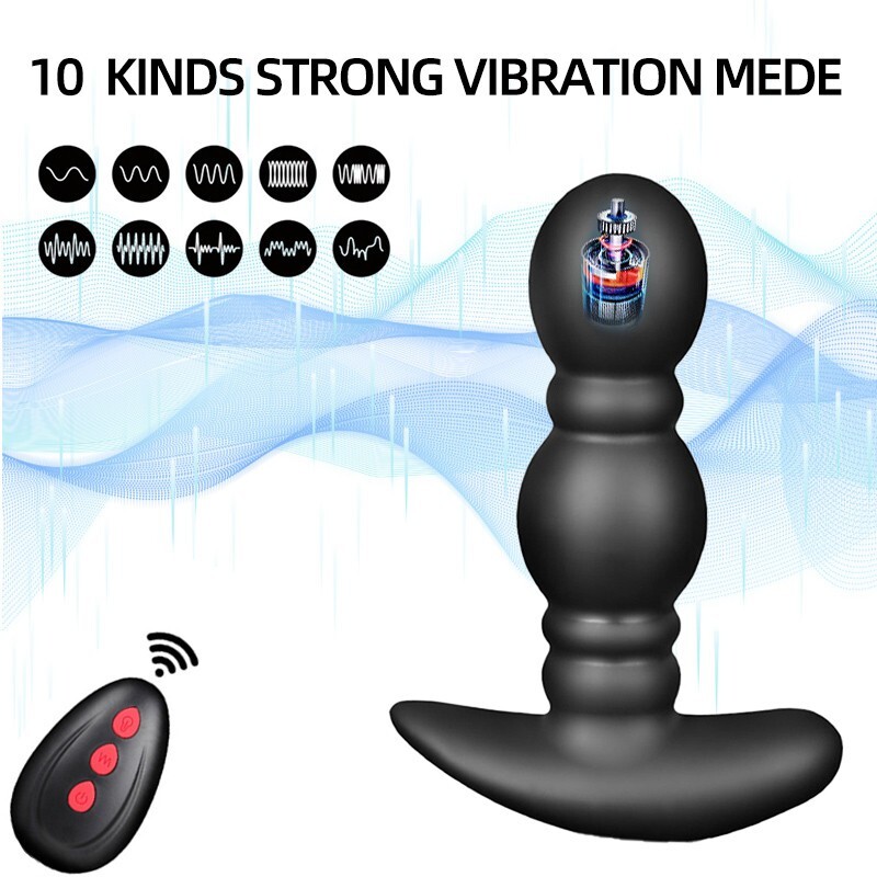 Inflatable Anal Vibrator Butt Plug Male Prostate Massager Big Anal Plug Sex Toys gallery