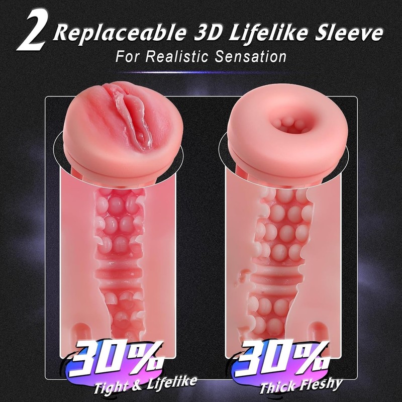 Discreet Male Masturbator with Lifelike Inner Sleeve for Immersive Experience gallery