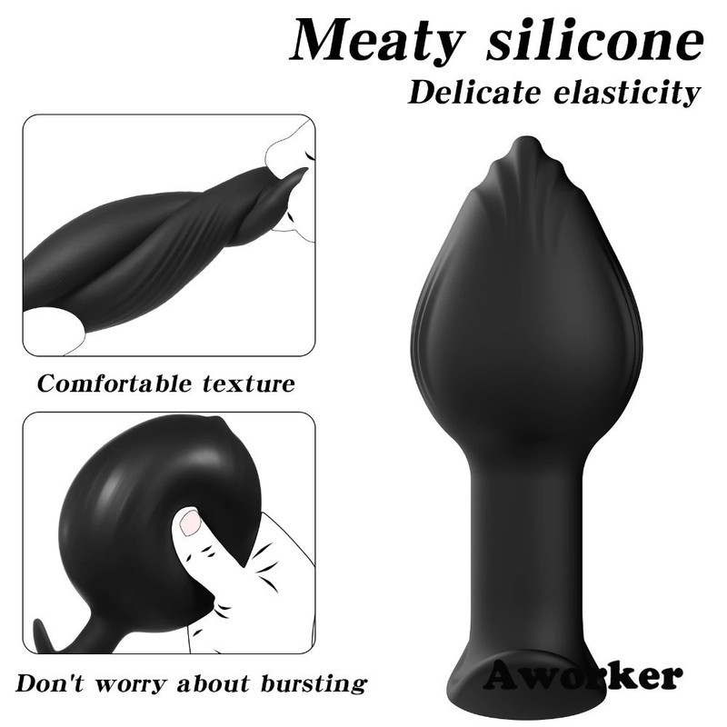 Newly Developed Magnetic Suction Inflatable Anal Plug Huge Buttplug Anus Dilator gallery