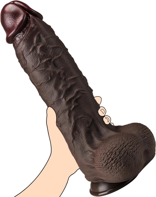 14.3 Inch Huge Dildo – 3 » Diameter XXXL Realistic Giant BBC Dildos, Fat G-Spo