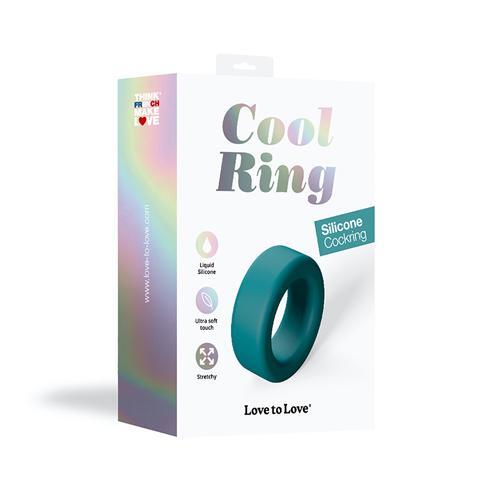 Love to Love Cool Ring Silicone Cockring Petrol Blue