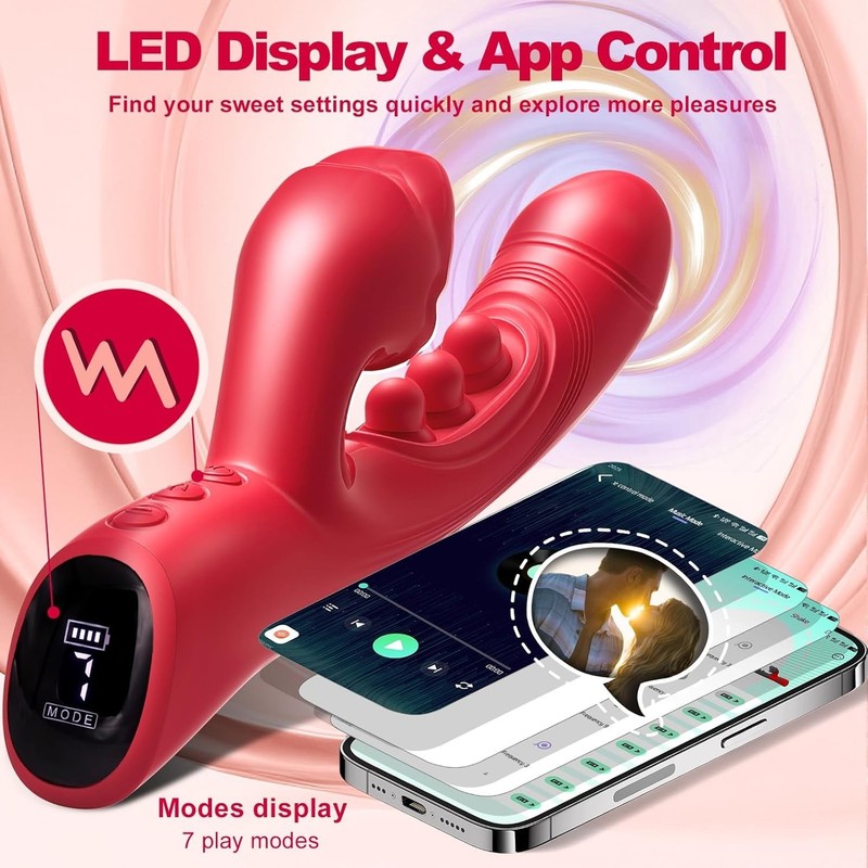 Soft Silicone Rabbit Vibrator with Magnetic Charging and Waterproof Design gallery
