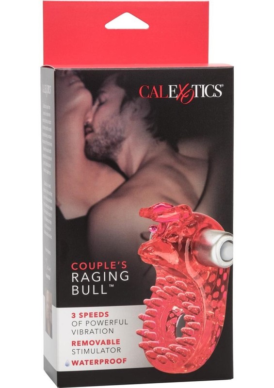 Couples Raging Bull Vibrating Cock Ring – Red