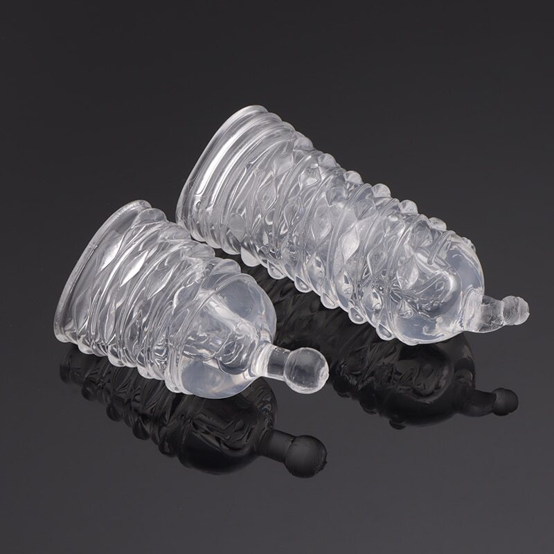 Dottted Penis Sleeve Delay Condom Enlargement Ring Dick Pump Glans gallery