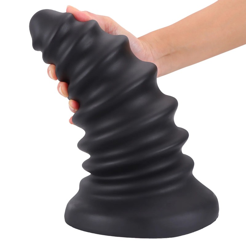 Huge Silicone Screw Anal Plug Soft Butt Plug Big Anal Dilation Women Men gallery