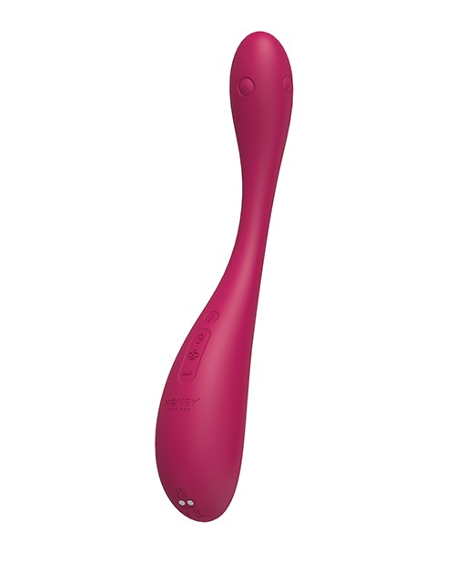 Honey Play Box Puff Kegel Ball – Dark Red, 4 Inflation & 9 Vibration Modes