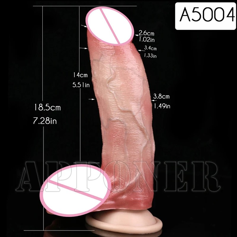 Silicone 7.75inch Dildo Dual-Layer Ultra Adult Anal Plug With Strong Suction Cup gallery