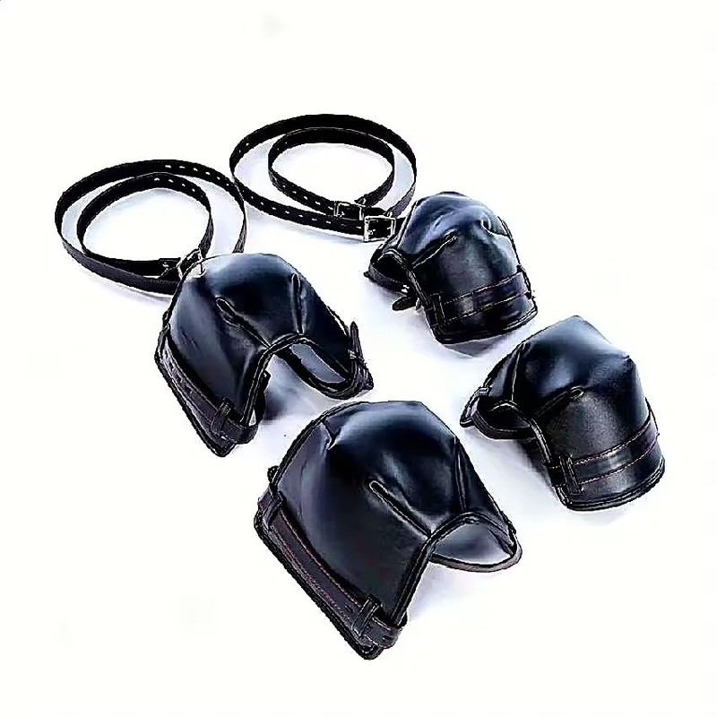 BDSM Bondage Gears With Fetish Dog Slave Crawling Knee Elbow Cosplay Costume Fo