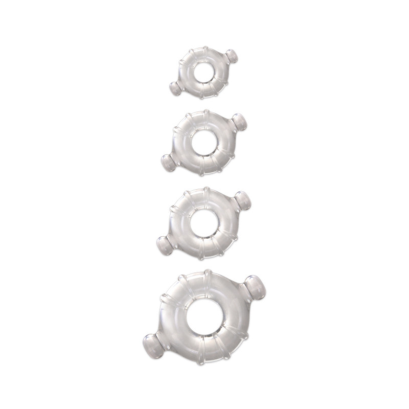 Renegade Vitality Penis Cock Ring 4 PACK Set💋Male Erection Enhancer Sex Toy Men