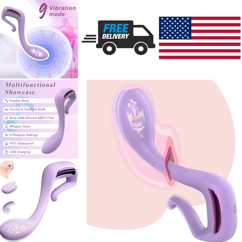 Silent Bullet Vibrator with 9 Vibration Functions Waterproof Body Safe Silicone