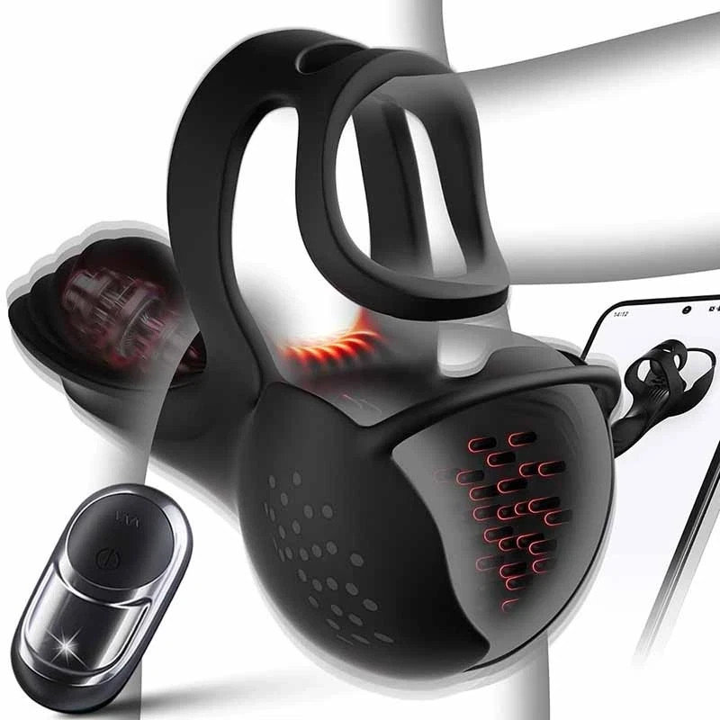 Electric Cockring Locking Multifunctional Stimulator-Vibrator Lubricants Couples gallery