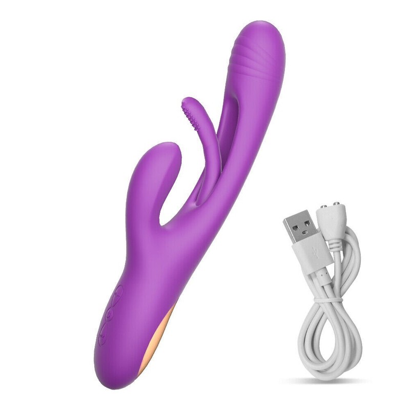 Rechargeable Patting Rabbit Vibrator Dildo G-spot Massager Sex Toy For Women gallery
