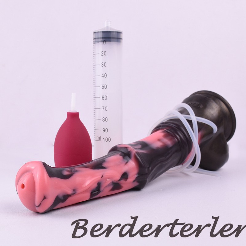 FAAK Silicone Squirting Penis Large Ejaculation Realistic Dildo Sucker Sex Toys gallery