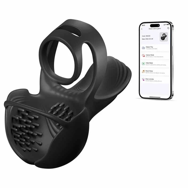Electric Cockring Locking Multifunctional Stimulator-Vibrator Lubricants Couples gallery
