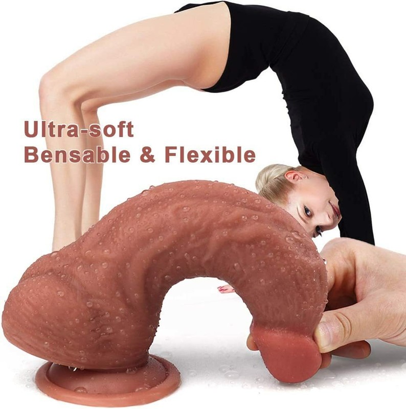 7" Realistic Dildo Soft Huge Silicone Penis Suction Cup-G-spot Sex-Toy for-Women gallery